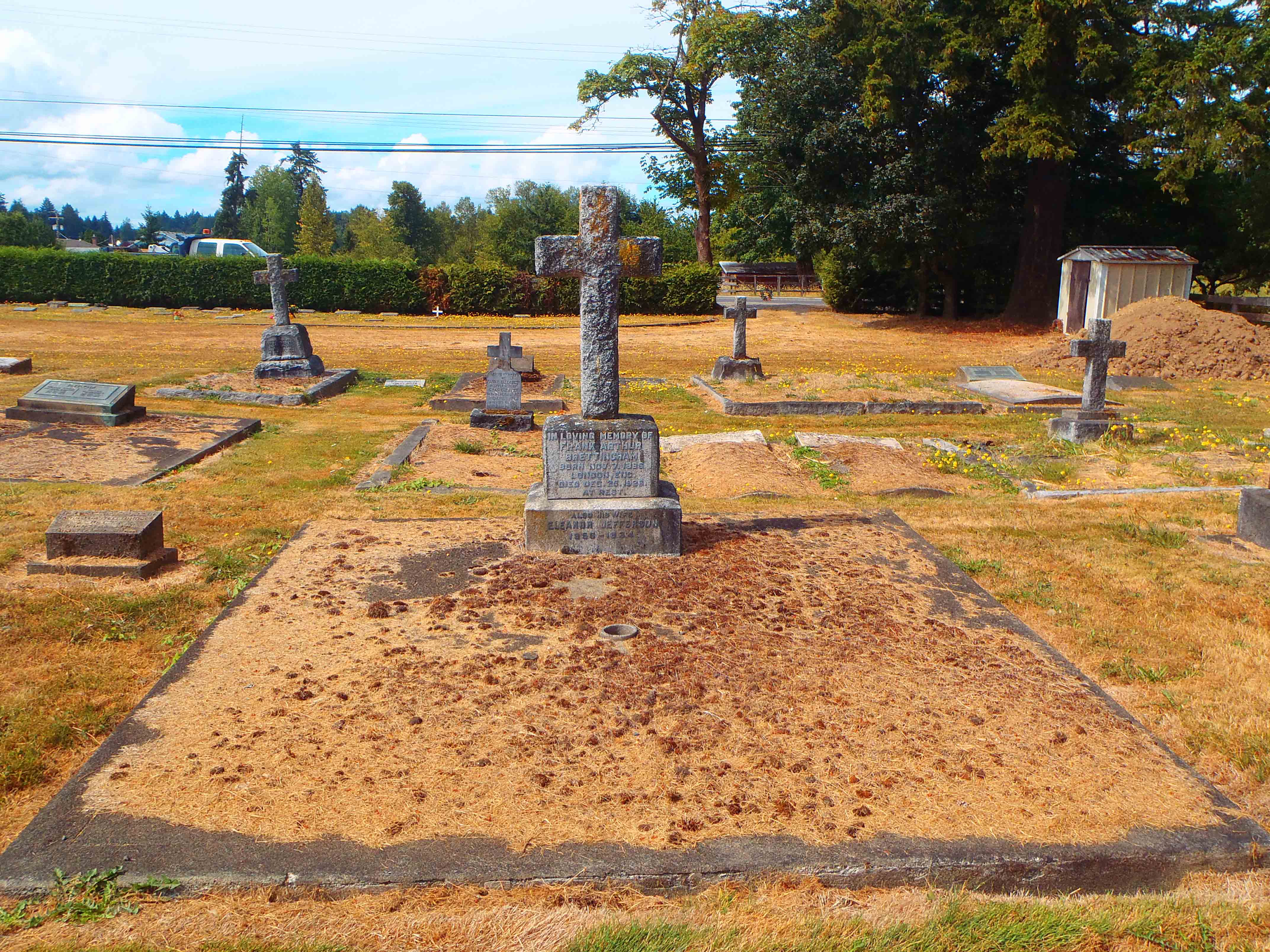 Frank Brettingham grave, Saint mary's Somenos Anglican cemetery